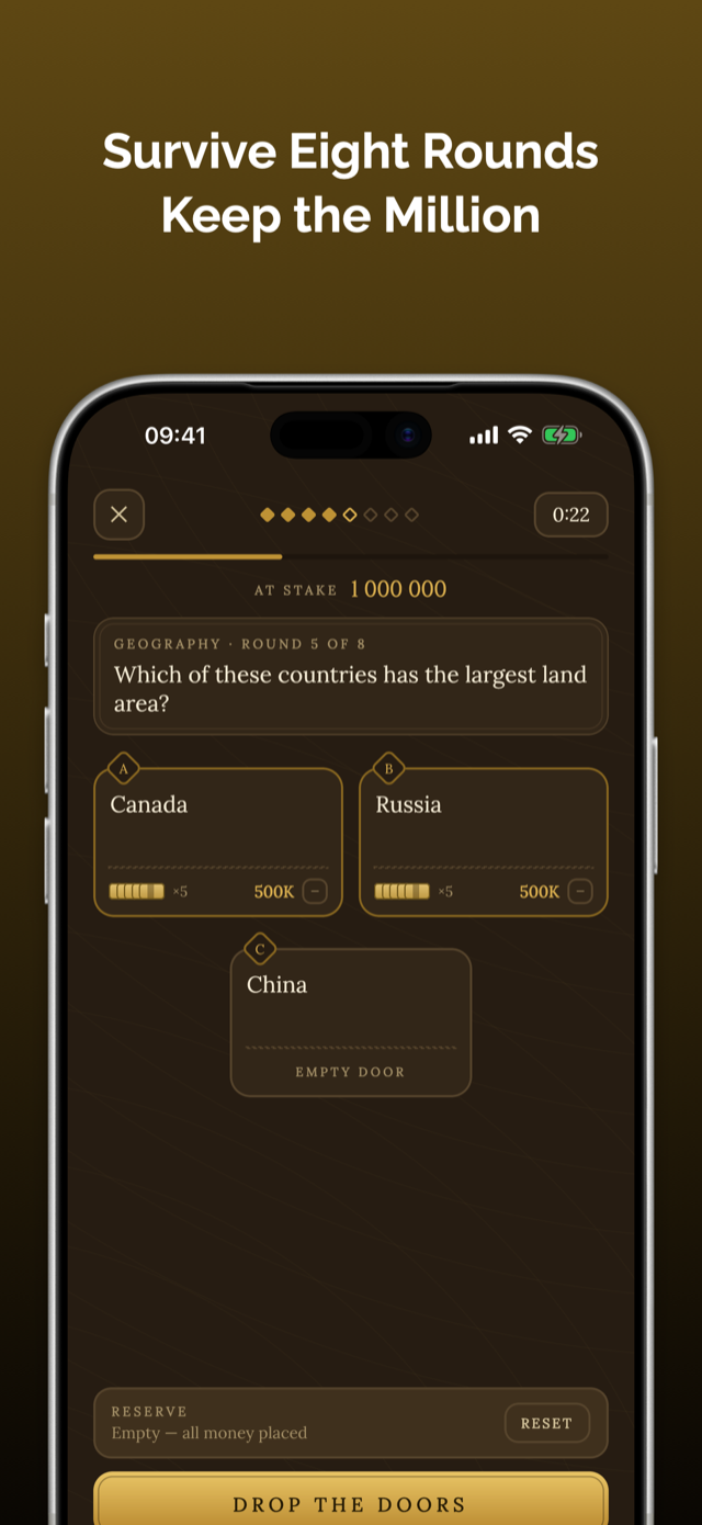 Cash Trap app screen