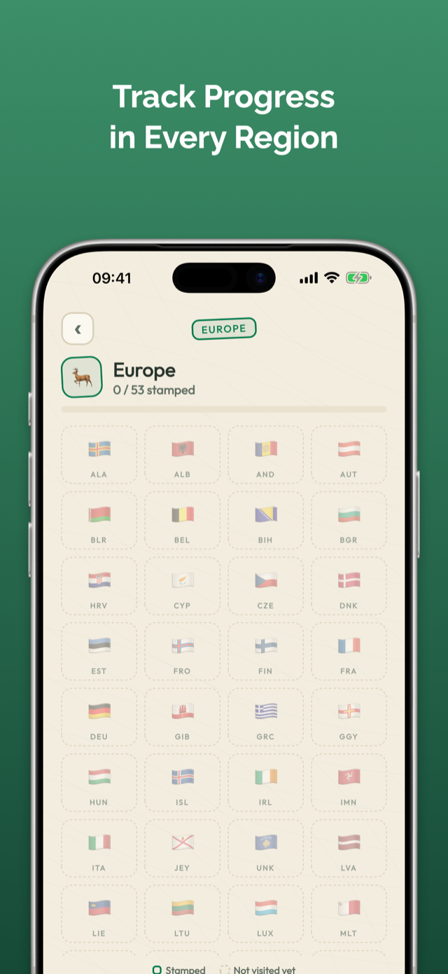 Countries screenshot