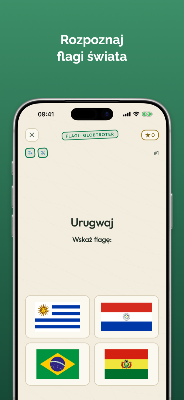 Ekran aplikacji Państwa