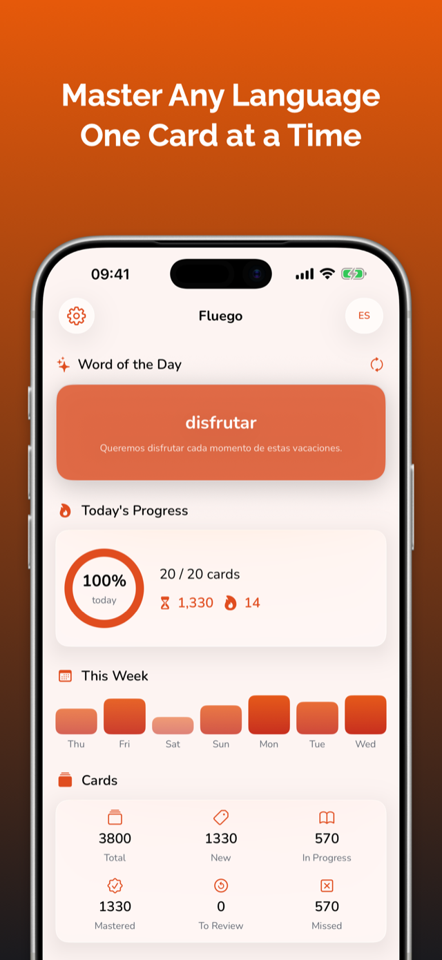 Fluego app screen