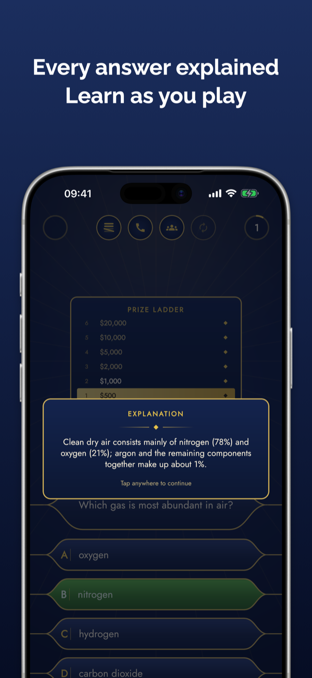 Millionaires screenshot