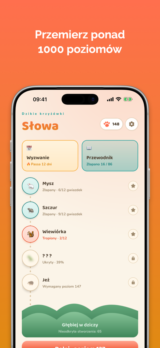 Zrzut ekranu Słowa
